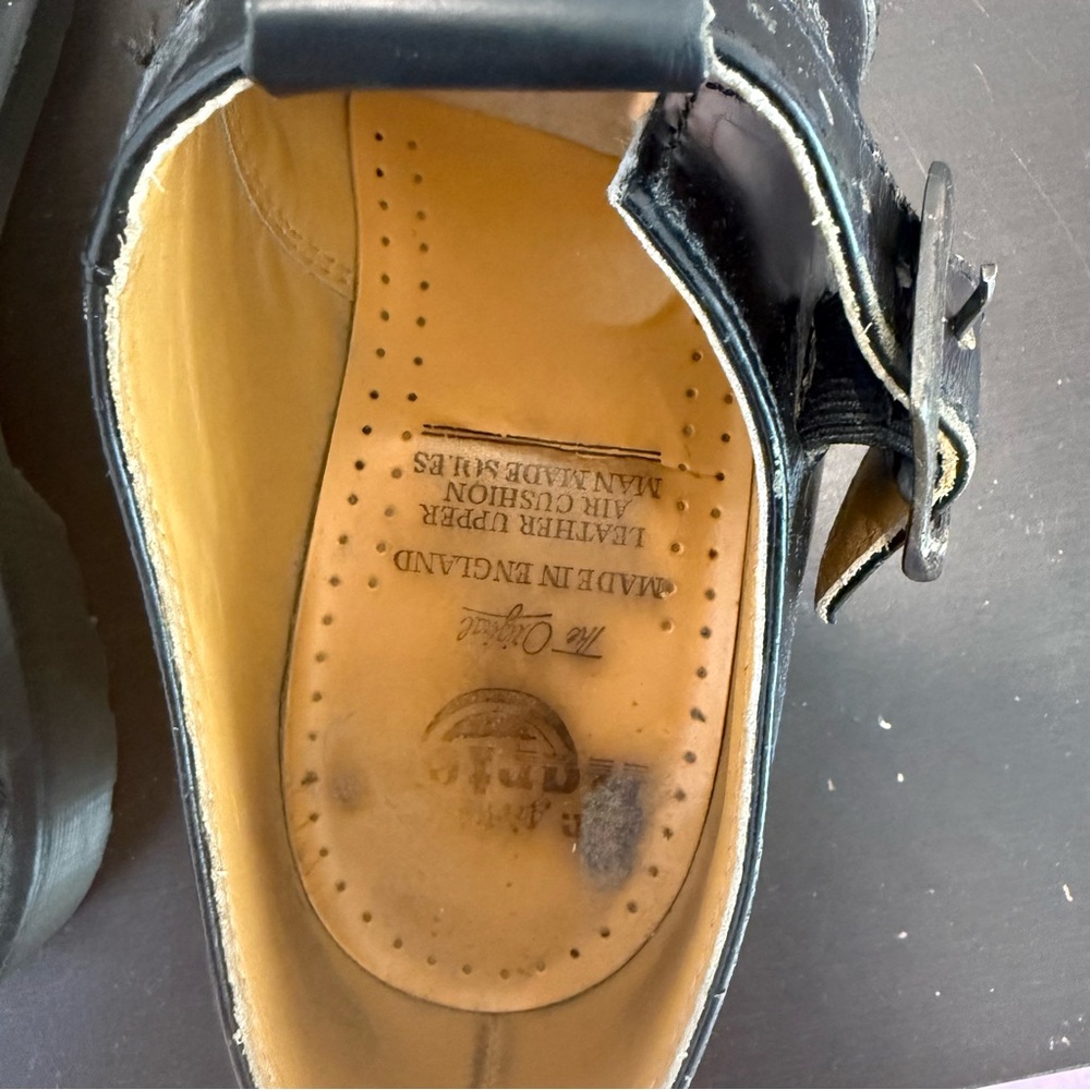 Dr Martens Vintage US 8 Mary Jane Platform Tri Color T Bar Shoes Y2K 90 Rare - Picture 7 of 10